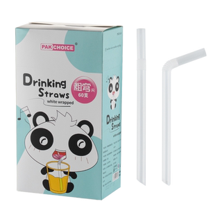 onlycook 一次性吸管单独包装环保PP食品级弯头奶茶塑料粗细吸管