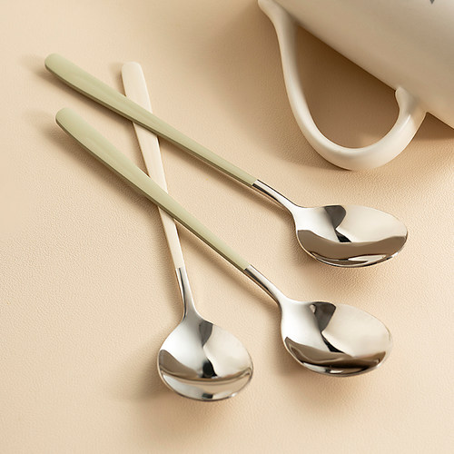 onlycook奶油风304不锈钢勺子