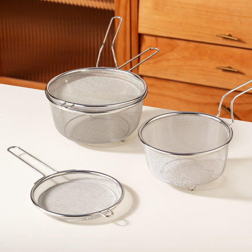 onlycook加深304不锈钢漏勺油格