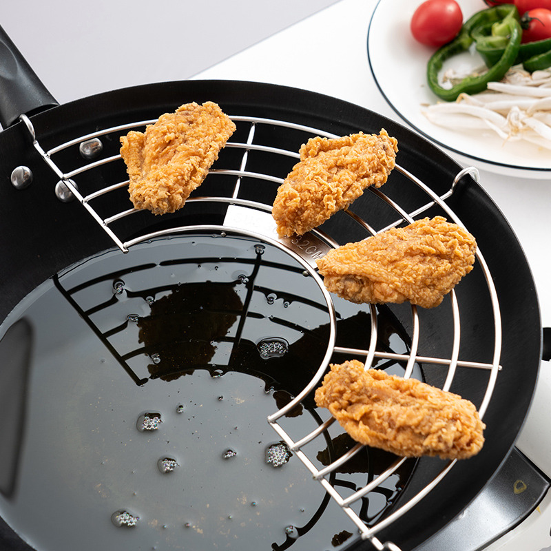 onlycook不锈钢油炸沥油架