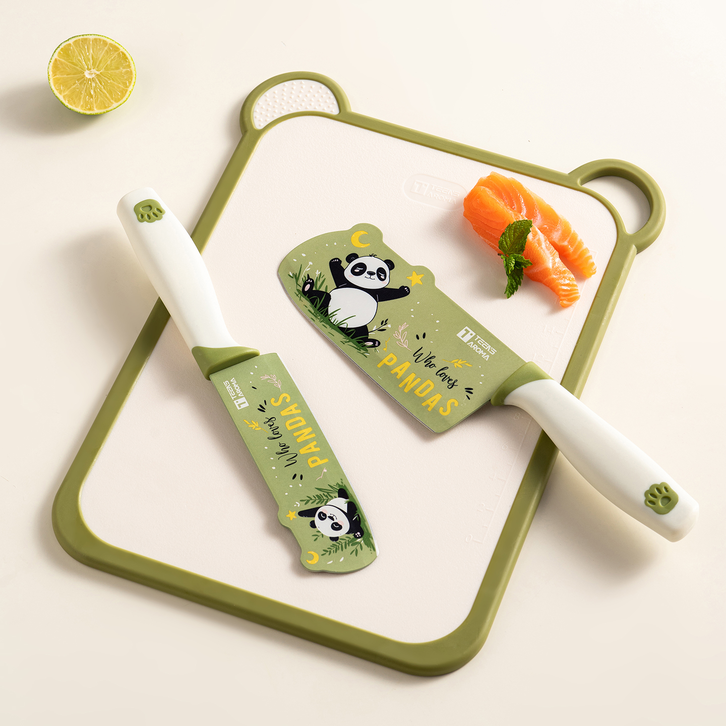 onlycook儿童辅食菜板水果刀套装切水果专用板宝宝砧板案板小菜刀