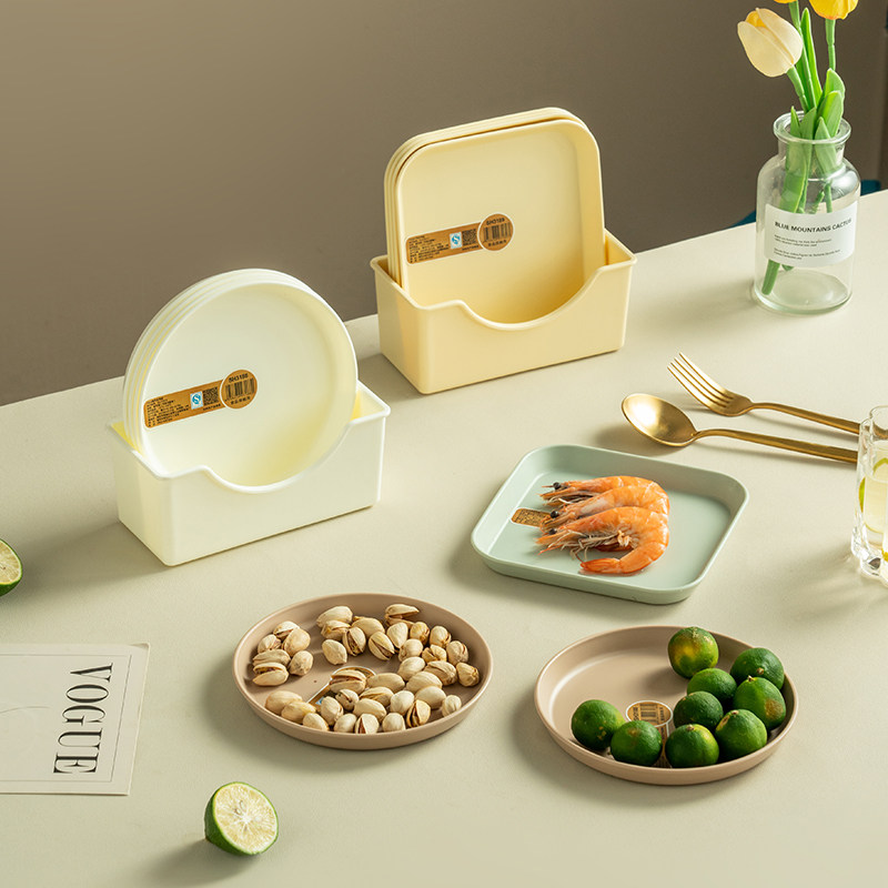 onlycook家用吐骨碟套装餐桌零食盘塑料碟子垃圾骨头渣盘子吐骨盘,餐饮具,碟,淘宝优惠券,粉丝福利购,淘宝优惠卷