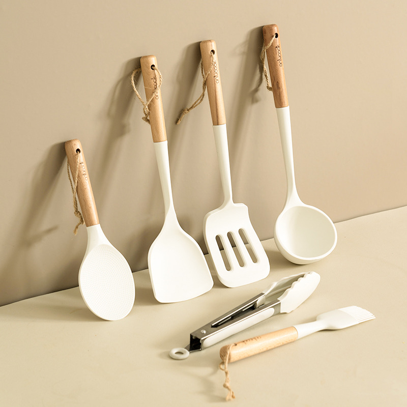 onlycook厨房食品级硅胶锅铲厨具套装不粘锅专用炒菜铲子勺子汤勺