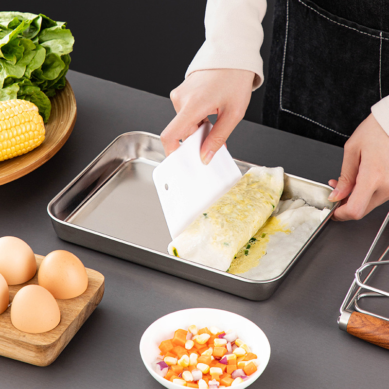 304不锈钢肠粉商用凉皮托盘