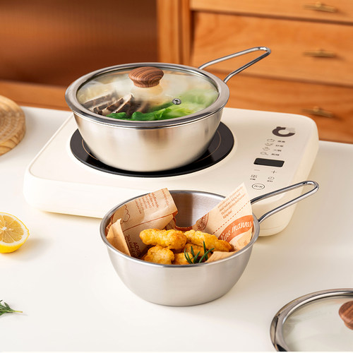 onlycook304不锈钢泡面碗带手柄