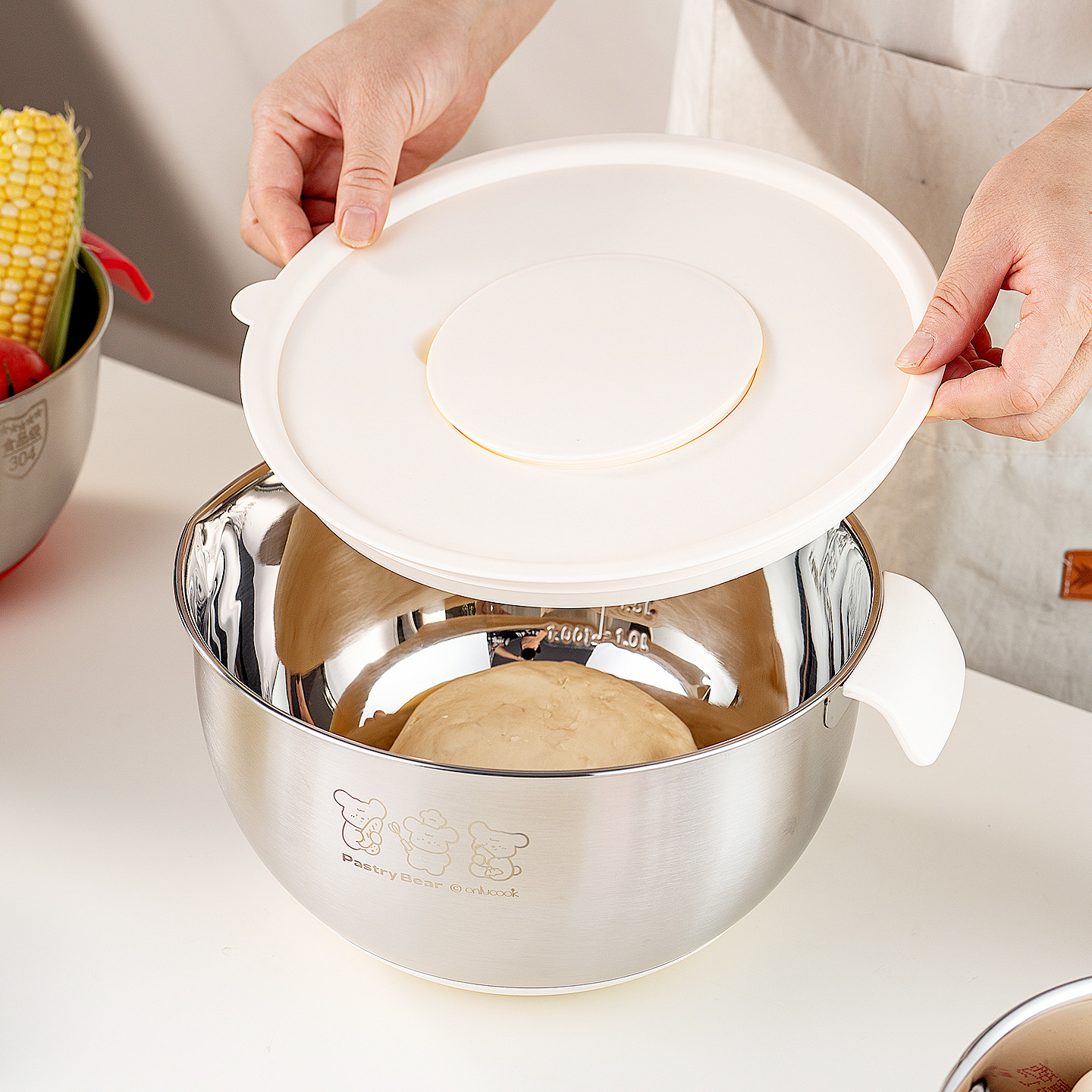 onlycook家用多功能304不锈钢盆