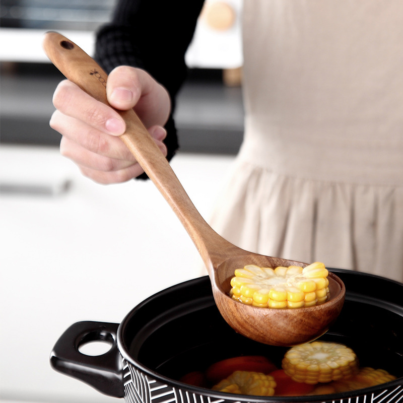 onlycook家用木汤勺木勺木质日式