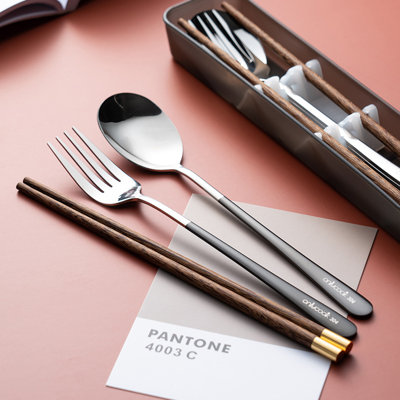 onlycook便携餐具木质筷子