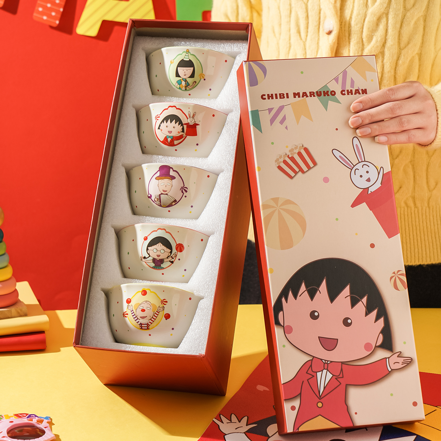 onlycook樱桃小丸子碗礼盒套装