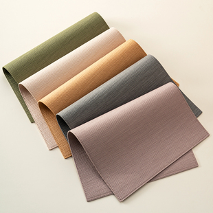 onlycook北欧风皮革餐桌垫家用防水防烫隔热垫碗盘垫子轻奢西餐垫