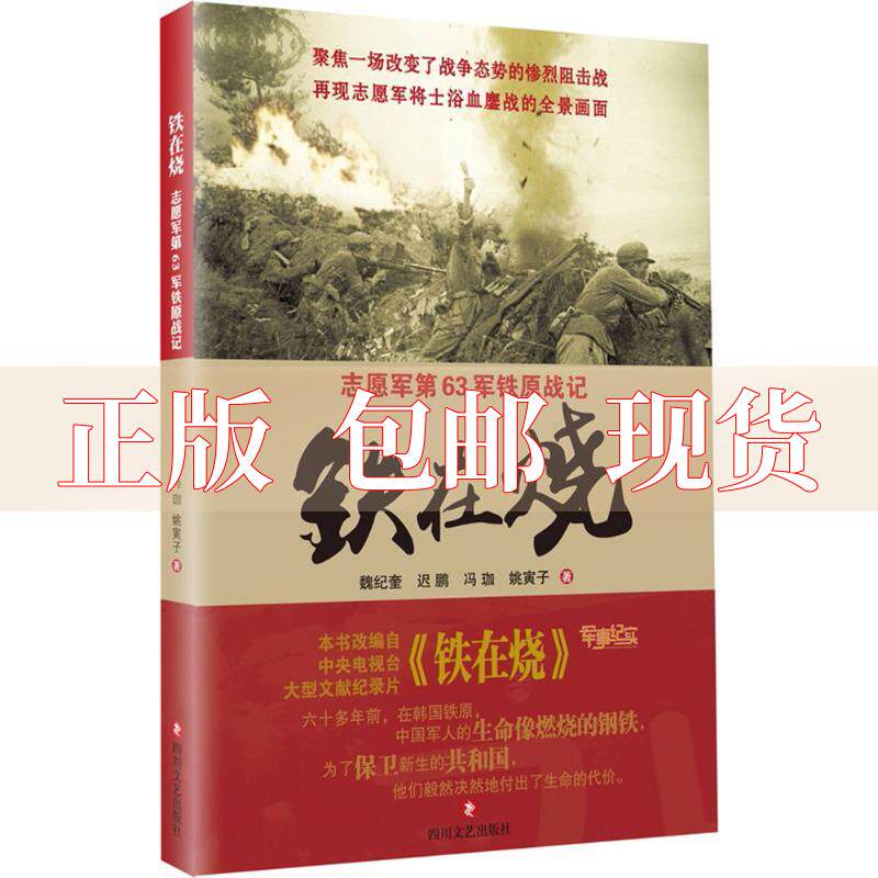 【正版书包邮】铁在烧志愿军第63军铁原战记魏纪奎迟鹏冯珈姚寅子四川