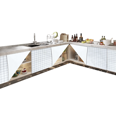 厨房橱柜门帘遮挡帘pvc防油免洗