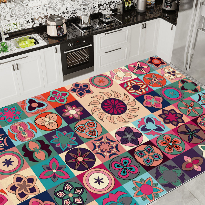 可擦免洗大面积地垫防水防油pvc