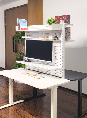 常顺达双面夹式桌面洞洞板置物架夹式电竞升降桌配件收纳桌搭改造