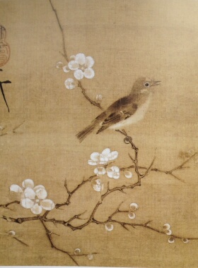 工笔画底稿 宋 赵佶 梅花绡眼图白描73#打印稿毛笔勾线宣纸稿