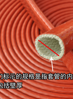 防火阻燃套管硅橡胶绝缘管 耐高温 石棉防火隔热保温玻璃纤维套管