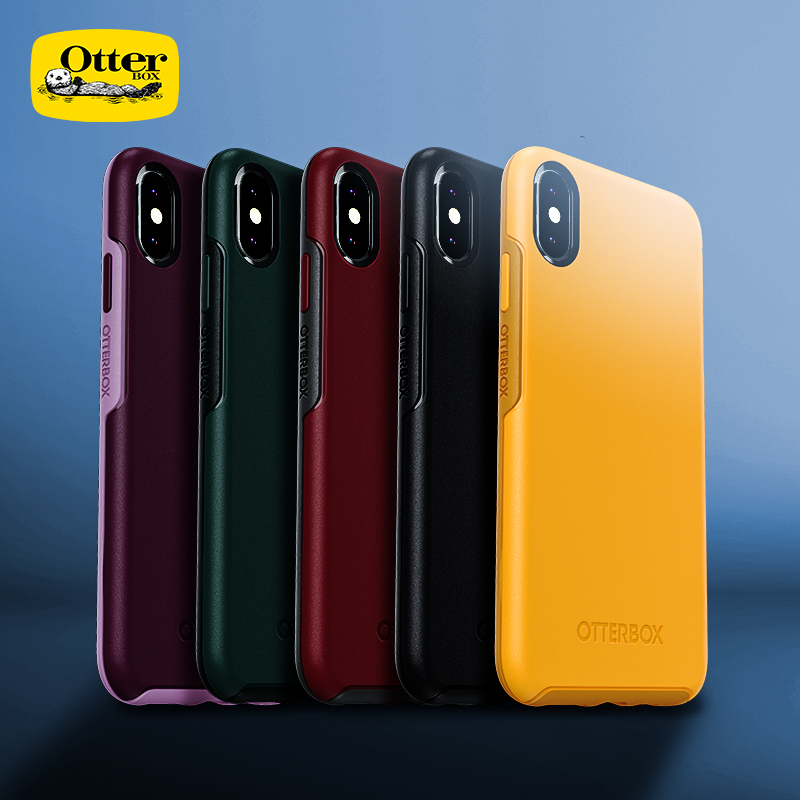 适用于iPhoneXs Max苹果Xr Otterbox炫彩几何透明防摔硅胶手机壳