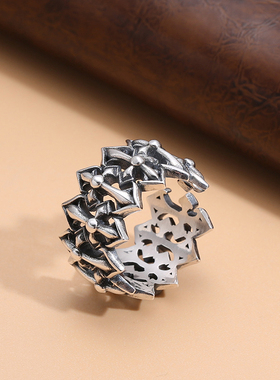 银之元男S925纯银复古风