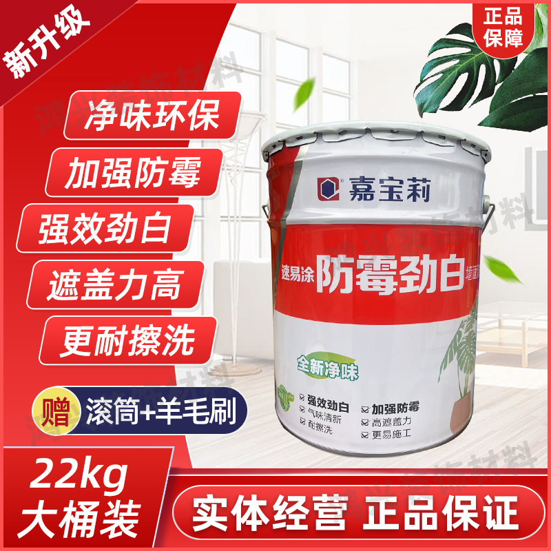 嘉宝莉防霉劲白内墙耐擦洗乳胶漆