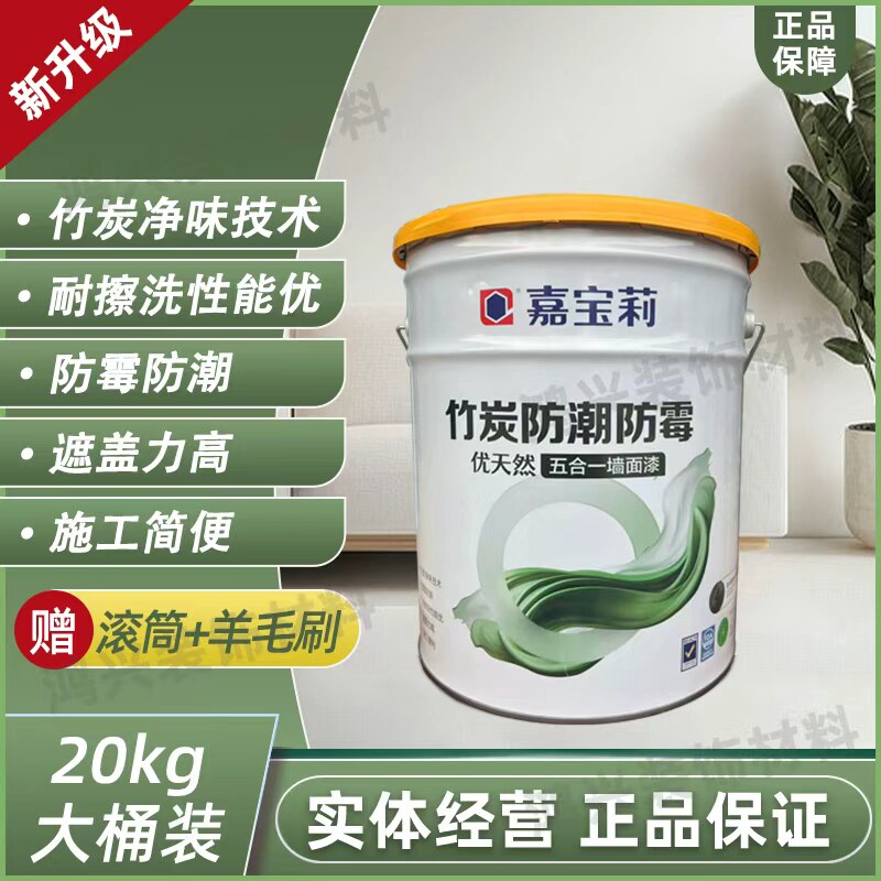 嘉宝莉竹炭防潮防霉墙面乳胶漆