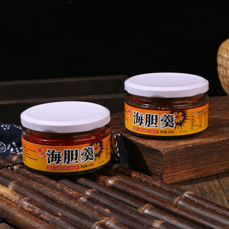 美味特产烟台龙口新起海胆羹海胆酱120克*1瓶装即食海鲜拌饭酱