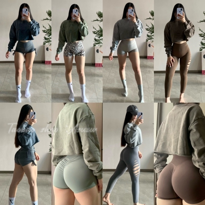 Asuxw秋冬美式复古辣妹砂洗卫衣