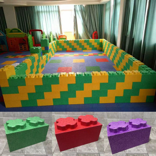 EPP大颗粒软体积木泡沫砖头墙儿童商场乐园家用球池拼插区角玩具