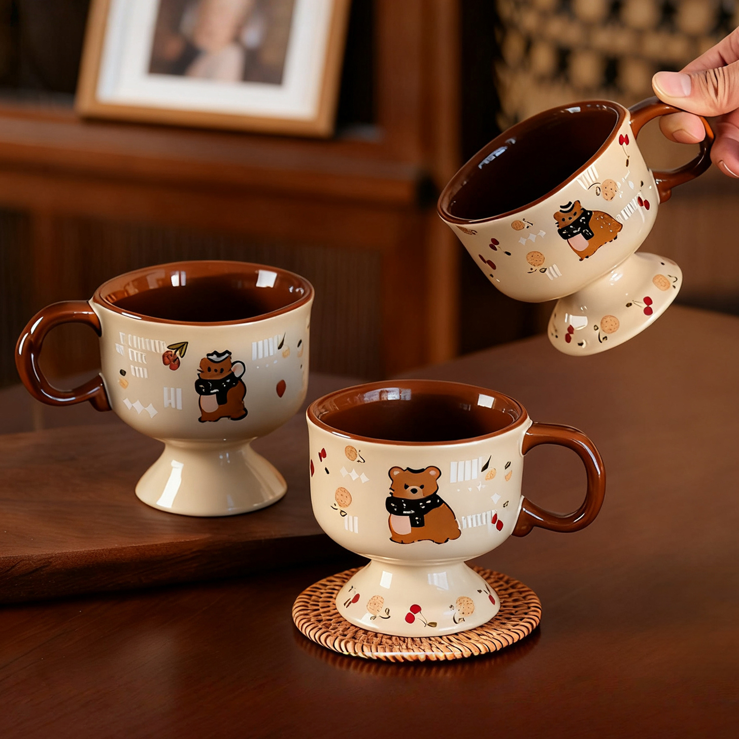 【新品上市】可爱狸猫陶瓷咖啡杯