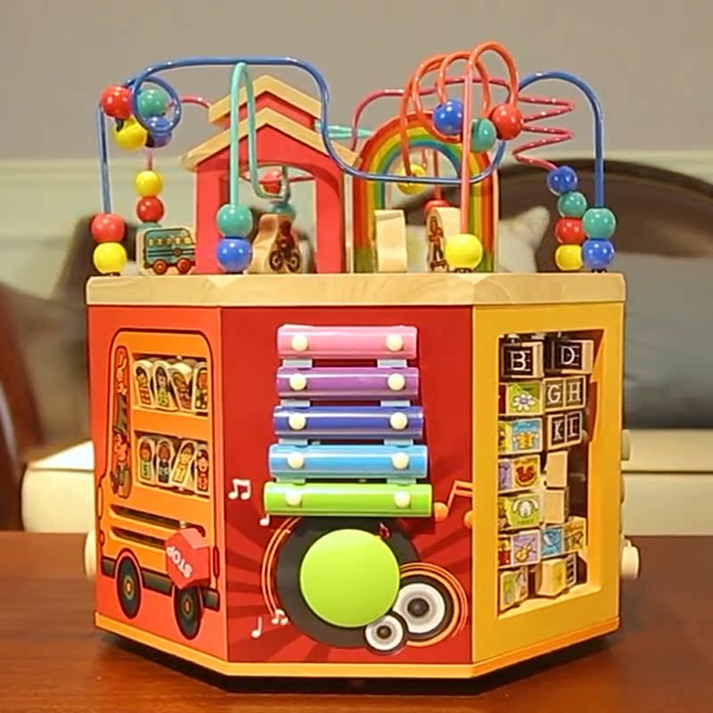 大绕珠玩具益智婴儿百宝箱早教