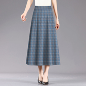 垂感复古大波点裙半身裙女2025新款 大码 女装 夏天A字裙子长裙半裙