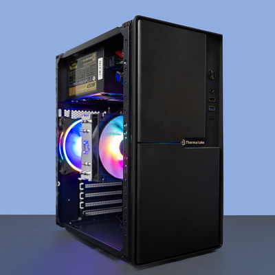 AMD 5600GT台式电脑核显游戏商务办公主机带提手便携式DIY组装机