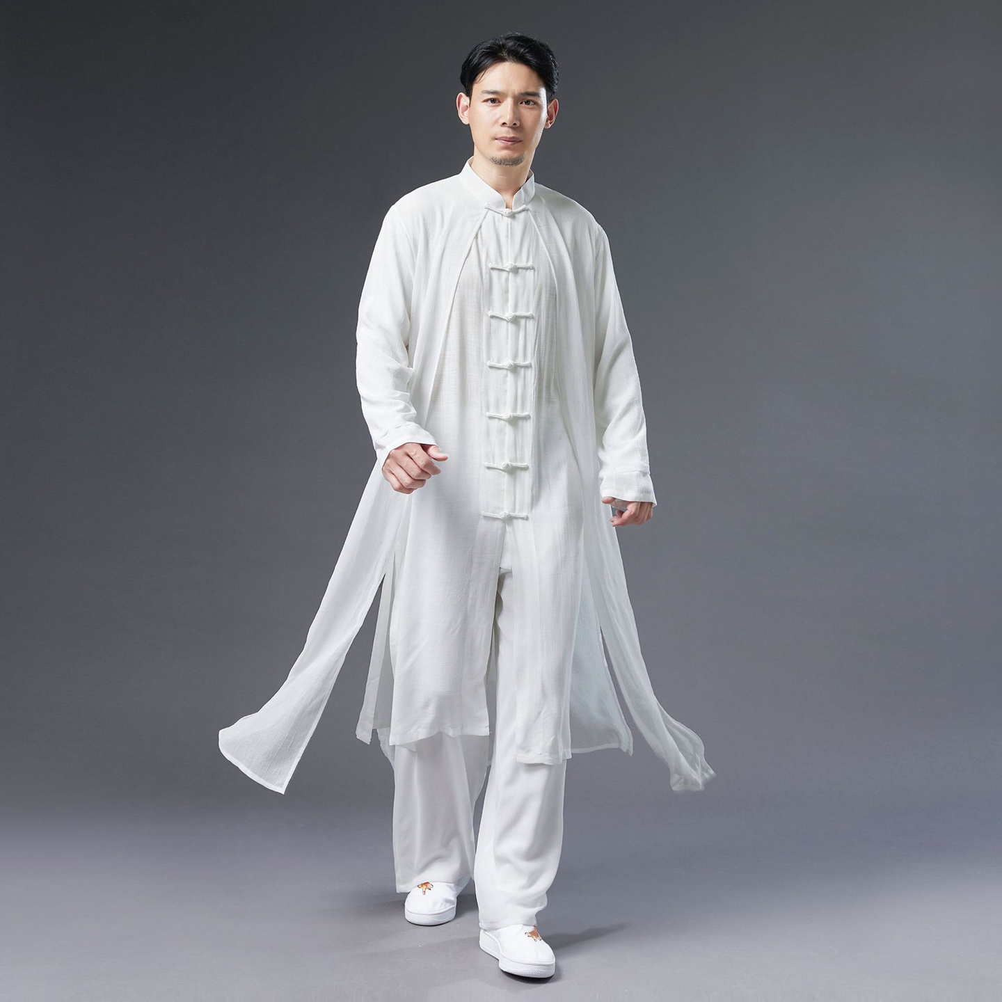 仙风道骨男装新中式古装汉服中国风长袍道士服装道服古风民国长衫