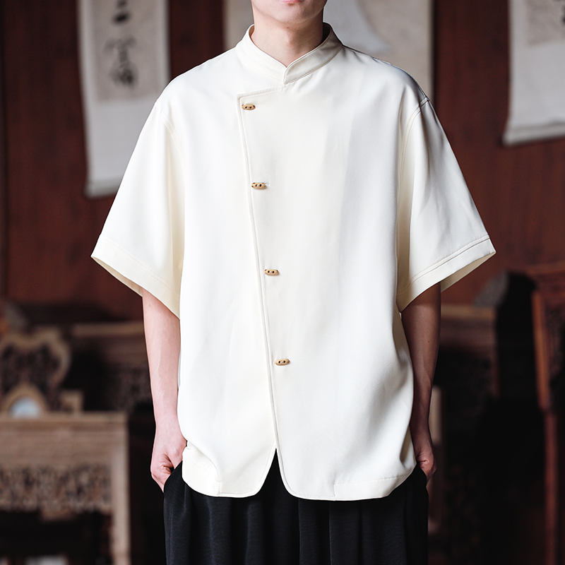傣装男装云南少数民族服饰西双版纳傣族服装男士传统大码上衣服夏