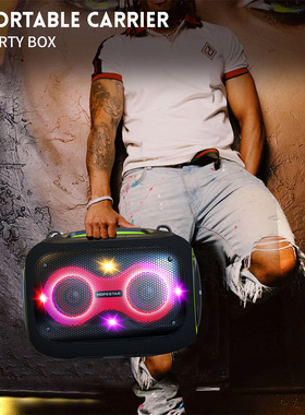 HOPESTAR华达Partybox高音质120W无线蓝牙音箱户外演出手提低音炮