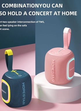 HOPESTAR华达P66迷你手提蓝牙音箱P65无线便携音响户外运动登山