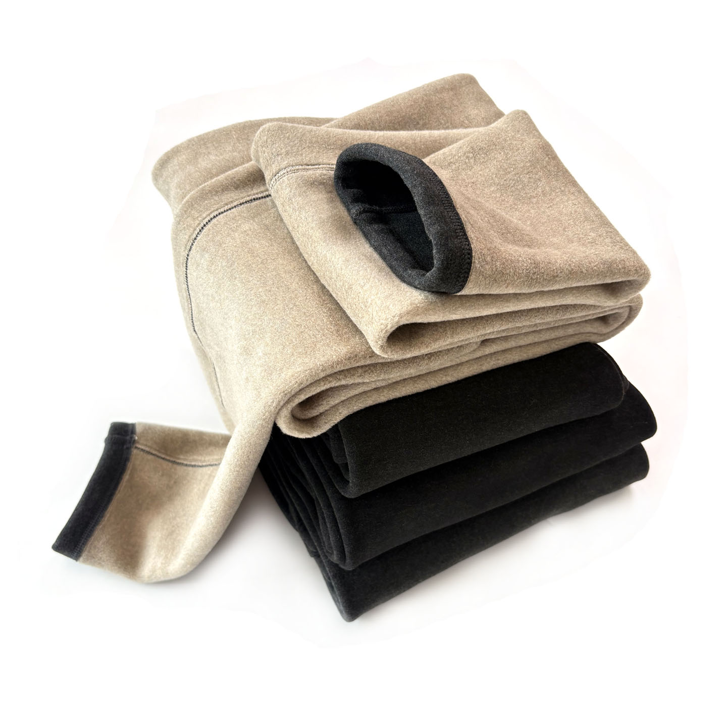 550g女士蚕丝羊绒双面磨毛保暖裤