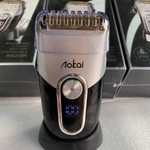 俄罗斯往复式奥凯正品充电剃须刀刮胡刀精修增白水洗电动男士智能
