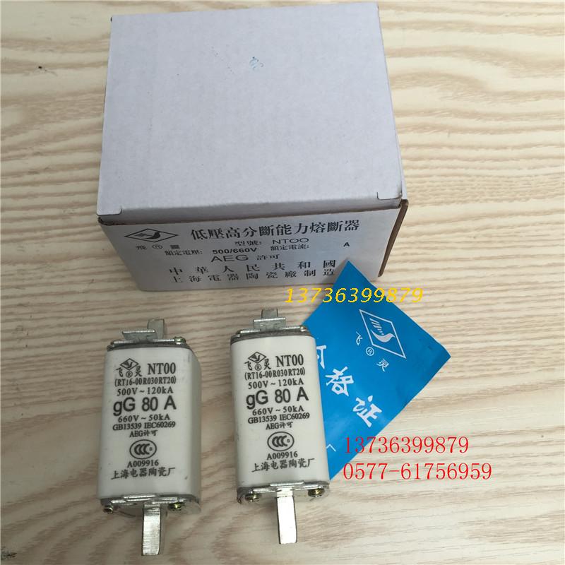 上海陶瓷厂 NT00 RT16 gG 125A 100A160A  熔断器熔芯 500V