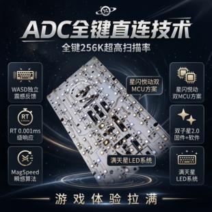 META60星闪悦动磁轴PCB双子星TTC反斗万磁王成品磁轴键盘无畏契约
