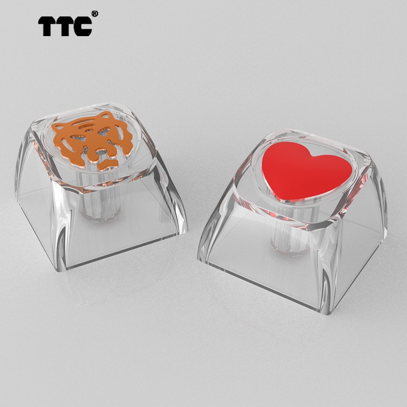 TTC 高透键帽 个性化键帽 爱心，生肖虎（补快递费）