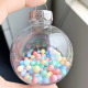 DIY 8cm 10cm Craft Transparent 10pcs Fillable Christmas Ball