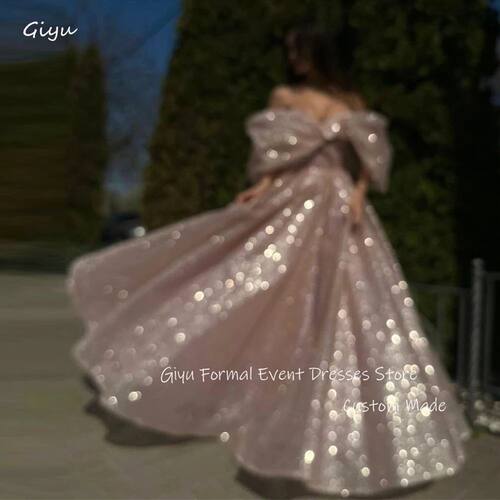 Giyu Sparkly Dusty Pink Sequin Evening Dresses Dubai  Off Sh