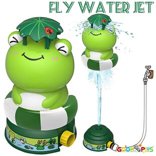 Jet Toy Cartoon Summer Sprinkler Water Frog Rotati Fly