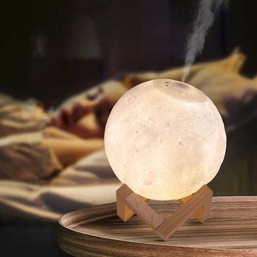 【KITCHEN GADGET】Humidifier USB Press Home Moon Light Humid