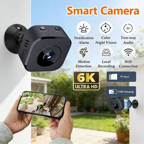 Security Camera Pro 4K FullHD WiFi Surveillance With 2 Way