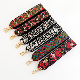Wide Shoulder Straps Flower Bag Strap Embroidery Bag Straps