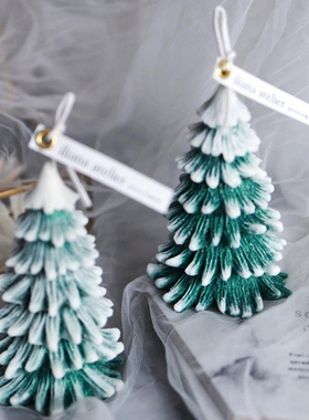 3D Large Christmas Tree Candle Wax Mold Handmade Xmas Gift S