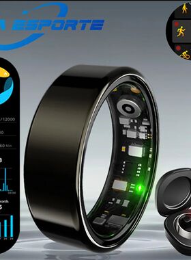 For  Smart Ring Men Women Bluetooth Monitor Blood HeartRate