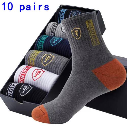5 Pairs of Autumn and Winter MEN'S Sports Socks for Summer L