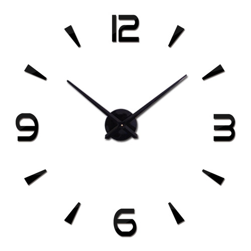 Brief Fashion Wall Clock For Living Room Design Acrylic Mirr
